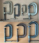 Vintage Clamp Lot (7) Craftsman Williams Wilton 2" X (2) - 3" 4" (3). Fixed Price $40.00.
