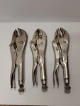 Vintage Petersen- Dewitt Vise-grip Locking Pliers Lot Of 3 10R 10WR 10CR. Fixed Price $47.95.