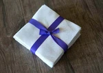 102 White Pre Cut Charm Pack 5" Squares 100% Cotton Fabric Quilt. Fixed Price $14.99.