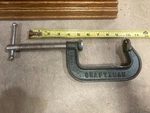 Vintage Craftsman C-clamp Malleable No. 66674 Opens To 4-3/8" Made Usa. Fixed Price $7.00.