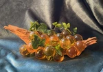 Eye Catching Mid-century Centerpiece Lucite Grapes On Driftwood Classic Elegance. Fixed Price $80.00.