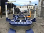 22 Feet 4 Towers Auto Body Shop Frame Machine With Free Clamps,tools Cart. Fixed Price $12200.00.