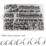 101/130PCS Adjustable Hose Clamps Worm Gear Stainless Steel Assortment Set. Fixed Price $14.99.