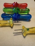 Corn The Cob Holders 4 And Plastic Trays Zyliss Pairs 2 Prong. Fixed Price $26.95.