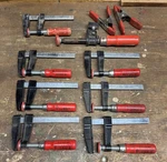 10 Bessey LM2.004 Bar Clamp, Wood Handle Throat Depth, Spring. Fixed Price $39.00.