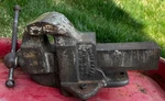 Vintage Athol Machinist Bench Vise 62 Pound 614 1/2 4.5" Jaws Starrett Usa. Fixed Price $316.99.