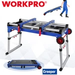 Workpro 5-IN-1 Workbench Miter Saw Stand Quick Folding Table Creeper Dolly. Fixed Price $192.99.