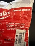 Milwaukee 49-16-2652 M18 Force Logic In. Jaw. Fixed Price $185.00.