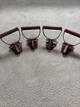 Vintage Taylor Steel Carpet Clamp Puller Flooring Tool, Red. Set Of 4. Fixed Price $40.00.