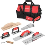 Goldblatt 8 Pieces Masonry Hand Concrete Cement Tools Set With 16'' Bag. Fixed Price $54.99.