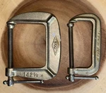 Vintage Brink & Cotton No. 142 1/2 3 112 C-clamps Usa. Fixed Price $9.99.