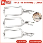 18" 3PCS C-clamp With Swivel Pads Heavy Duty Welding Locking Pliers Clamps Tools. Fixed Price $40.36.
