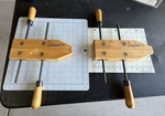 Set Of 2 10 Hempe Wooden Hmc Hand Screw Clamp Vise Made Usa Woodworking. Fixed Price $32.95.