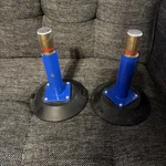Zuos Pair Of 6 Vertical Vacuum Suction Cup With Metal Handle,heavy Duty. Fixed Price $50.00.