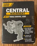 Central Machinery 2-1/2" Table Vise 360 Way Locking Swivel- New Box. Fixed Price $35.00.