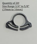 20 3/4" To 5/8" Heavy Duty Double Gripping Plastic Clamp Hose Wire Reusable. Fixed Price $7.04.