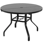 Round Outdoor Dining Table 41" W/ Umbrella Hole, Metal Patio For Backyard. Fixed Price $155.79.