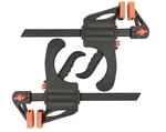 Pack - 12" Ratcheting Bar Clamp, 2.5" Throat Depth, Nylon Handle W/ Trigger. Fixed Price $17.99.