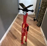 Vevor V-head Pipe Jack Stand Screw Mechanism Foldable Steel Red/black. Fixed Price $34.00.