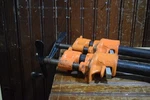 Pony 3/4" Pipe Clamp 2PC Lot 17" 30" Woodworking Shop Glue Up Tools. Fixed Price $44.00.