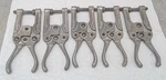 5 Vintage Knu-vise Metal Welding Aviation Toggle Spindle Clamp.s P-400 1/2". Fixed Price $49.00.
