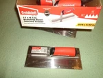 Goldblatt G02363 11 In. X 4.5 Notched Steel Trowels-soft-grip 5/32 3/16. Fixed Price $12.95.