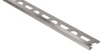 Schluter Quadec Brushed Stainless Steel 3/8" X 8'-1/2" Metal Tile Trim Profile. Fixed Price $80.00.