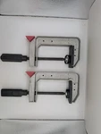 Pair Of Wolfcraft 3426 4" Quick Release Adjustable C-clamps Aluminum Body. Fixed Price $34.99.