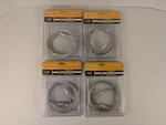4-PACK Campbell 3/16" X 6' Galvanized Security Cable Swaged Eyes On Each End. Fixed Price $18.99.