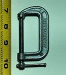 Adjustable #1420 2" C-clamp Made In Usa. Fixed Price $9.95.