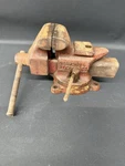 Vtg Desmond Stephens Simplex 300 Bench Vise 3" Jaw Urbana Oh Defense Plant Corp. Fixed Price $99.00.