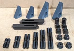 Gibraltar 28PC Serrated Clamp Set For 7/8" T-slot 3/4-10 Thread 3"-8" Studs. Fixed Price $148.40.
