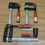 Bessey Germany Bar Clamp 4PC Set LM2.004 TGJ2.506 TG4.008 Wood Handle. Fixed Price $49.99.
