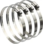 5" Adjustable 304 Stainless Steel Clamps Hose Pipe Air Ducting. Fixed Price $15.16.