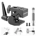 Neewer 5/8''STUD Spring Lock Super CLAMP&2.4''JAW Grip Crab Pole. Fixed Price $25.59.