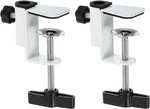 Patikil 0.49" Hole Dia. Desk Clamp, 2 Pcs Universal C-clamp Base With White. Fixed Price $15.35.