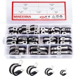 60PCS Rubber Cushion Cable Clamp Kit 304 Stainless Steel Wire Hose Assortment. Fixed Price $13.88.