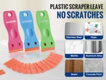 Workpro Plastic Razor Scraper 3-PIECE With 120 Pcs. Fixed Price $15.99.