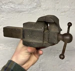 Rare Antique 1890S Mini Jewelers 2 Jaw Watchmaker Salesman Sample Bench Vise. Fixed Price $575.00.