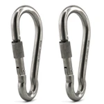 Heavy Duty Stainless Steel Thumb Screw Locking Carabiner Spring Snap Clip Hooks. Fixed Price $15.26.