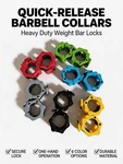Barbell Clamps Inch, Heavy Duty Exercise Collars 2" Quick Release Locking Pair. Fixed Price $13.29.
