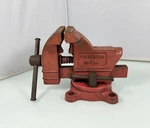 Columbian 1/2 M3 Table Top Swivel Vise 3.5 Jaws No. 63-3, Red Made In Usa. Fixed Price $62.90.