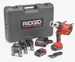 RP350 Ridgid Press Tool W/ Jaws, 2 Batteries, Charger And Case. Fixed Price $3636.37.
