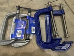 (2) Wilton Tools Series C-clamp 6 Inch 41408 And Irwin Clamps Total. Fixed Price $50.00.