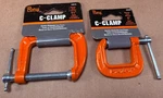 Nos Lot Of Orange Pony Clamps 2615 2610 1-1/2" & 1" Free Shipping. Fixed Price $13.99.