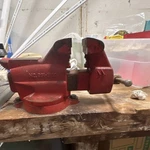 Craftsman Swivel Base Bench Vise Cast Iron 6 In Jaw 391-5180. Fixed Price $75.00.