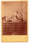 Vintage 1890'S Photograph Of Man Seated "chemistry Bench(cabinet Card). Fixed Price $78.00.