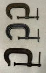 Lot Of Armstrong (2) 403, 3" & 404, 4" C-clamp, Drop Forged Usa. Fixed Price $50.00.