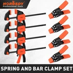 8-PACK Quick Bar And Spring Clamps For Woodworking 6" & 4" 75 Lbs Limit. Fixed Price $19.99.