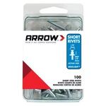 Arrow Fastener RSS1/8IP Steel White Short Rivet Dia. X In.. Fixed Price $8.74.